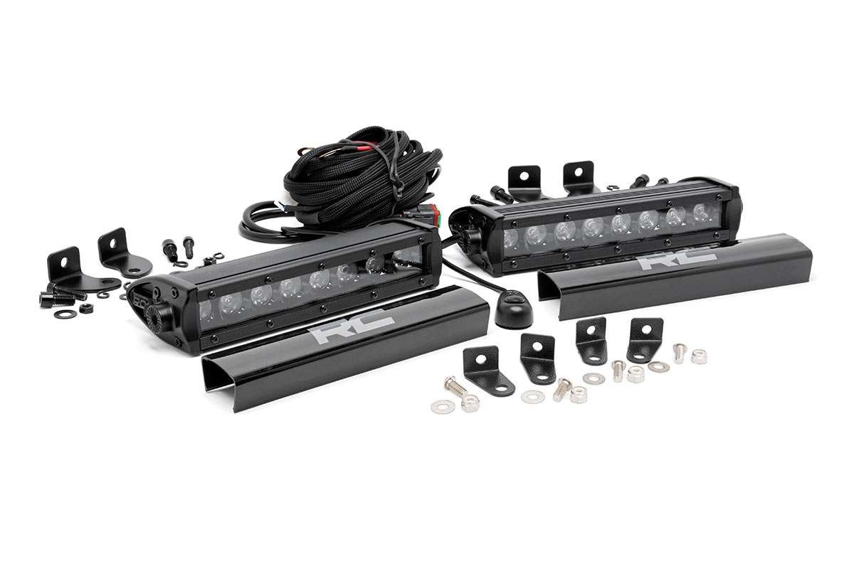 Rough Country Dual 8-inch Black Series CREE LED Grille Lights Kit  