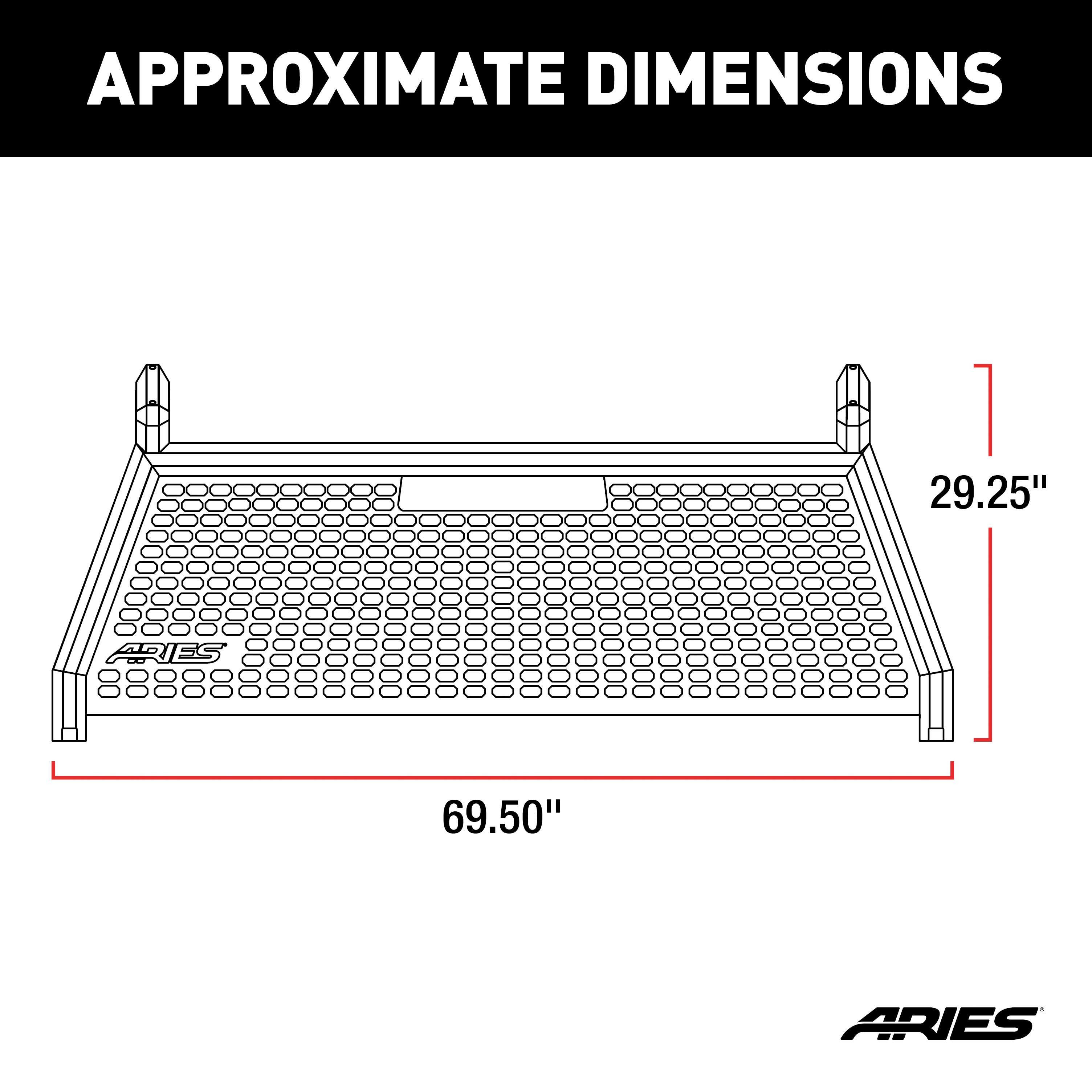 AdvantEDGE Chrome Aluminum Headache Rack, Select Silverado, Sierra 2500 ...